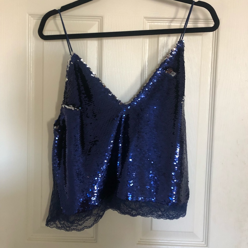 NWT Free People Sequin top